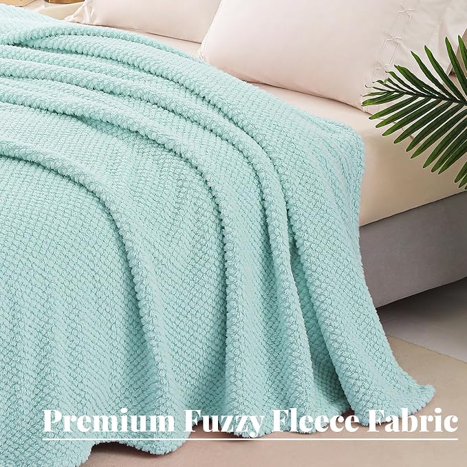 Whale Flotilla Queen Size Fuzzy Fleece Blanket - Image 5