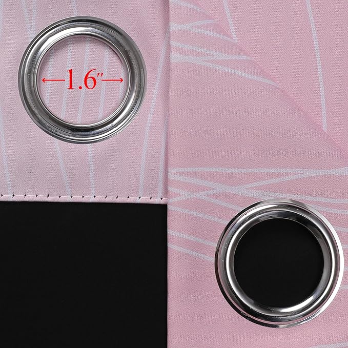 Estelar Textiler Teal and Pink Ombre Blackout Curtains - Image 7