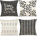 YCOLL Pillow Covers 16x16 Set of 4, Modern Sofa Throw Pillow Cover, Decorative by PillowCoversExpert