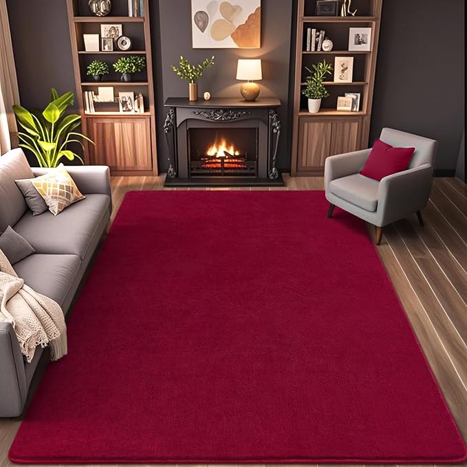 AROGAN Modern Shag Area Rug for Bedroom, 4x6 Feet Washable Rugs for Living Room - Image 2