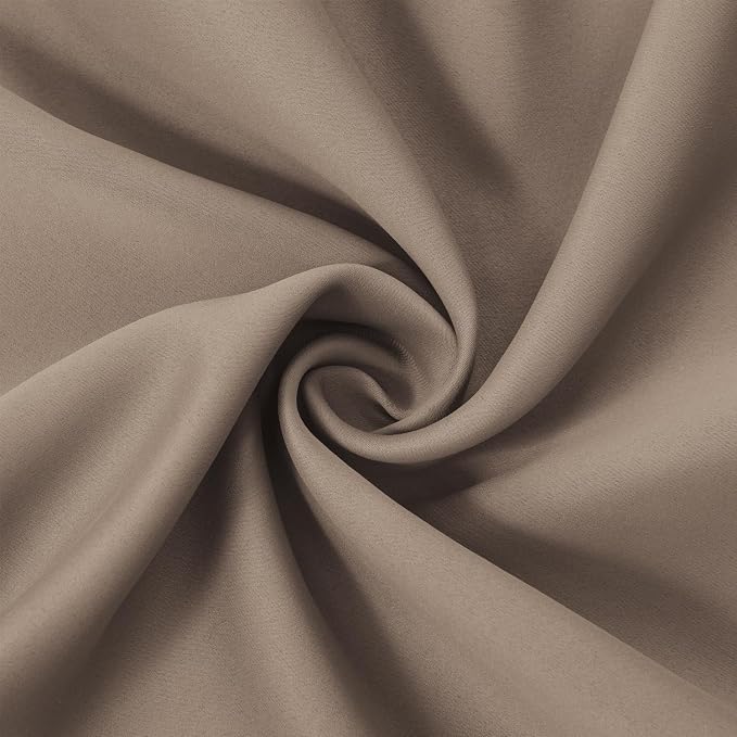 LEMOMO Blackout Curtains 66 x 84 inch/Cappuccino Curtains Set of 2 - Image 5