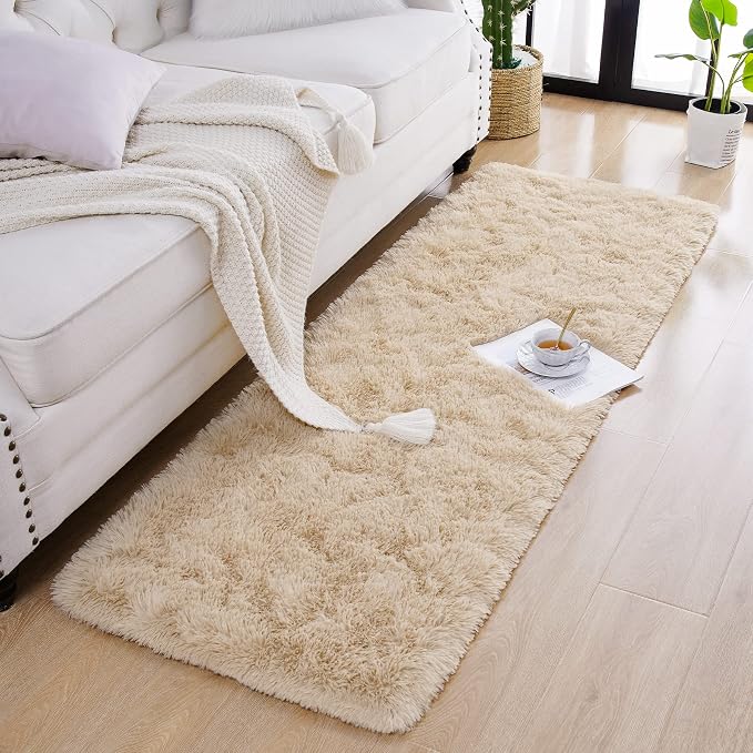 Chicrug Soft Runner Rugs for Bedroom Living Room Plush Fluffy Rug 3x8 Feet - Image 3