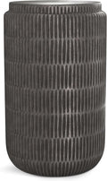 SIMPLIHOME Juno Metal Side Table in Graphite, 14.6 x 14.6 x 21.5 inches, Cast Aluminum Round Top for Living Room, Bedroom, Entryway, Assembled