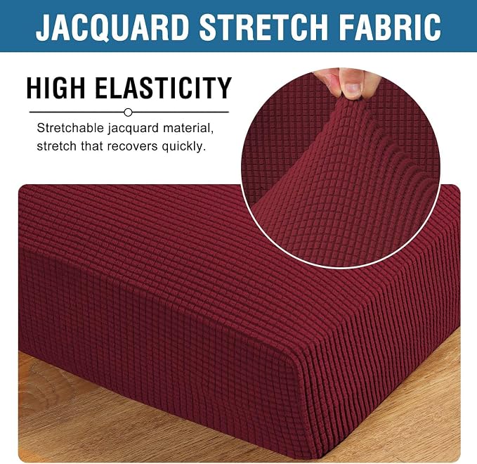 H.VERSAILTEX Super Stretch Individual Chaise Cover Sectional Couch Covers - Image 4