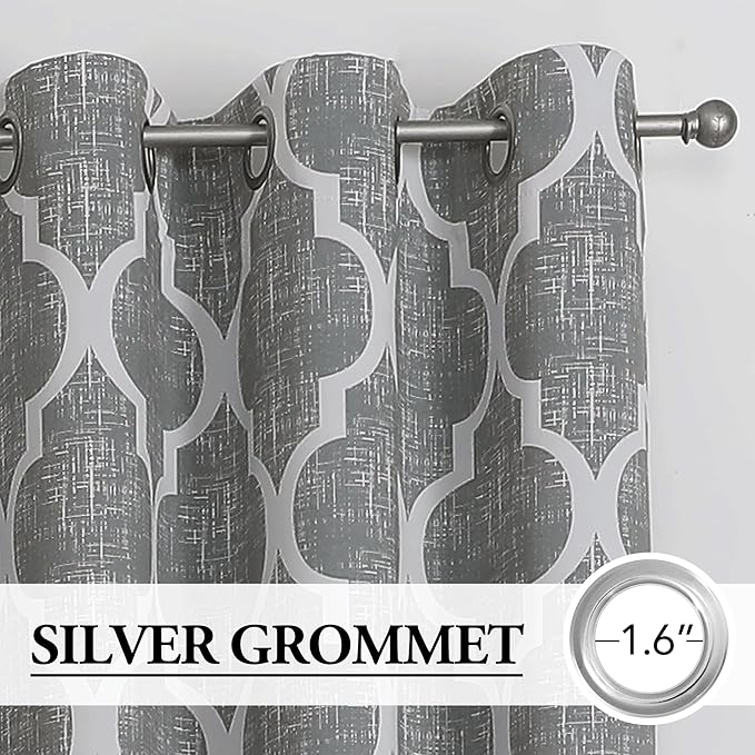 Beauoop 100% Blackout Curtains 108 Inches Long 2 Panels - Image 2