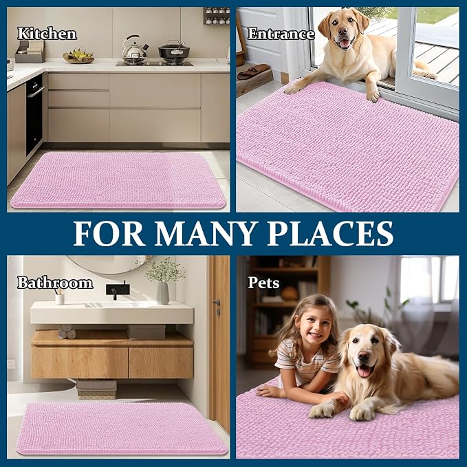OLANLY Dog Door Mat for Muddy Paws 48x30, Absorbs Moisture and Dirt, Absorbent - Image 8