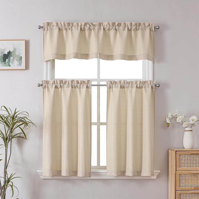 Chyhomenyc Linen Short Curtain Valance - Image 2