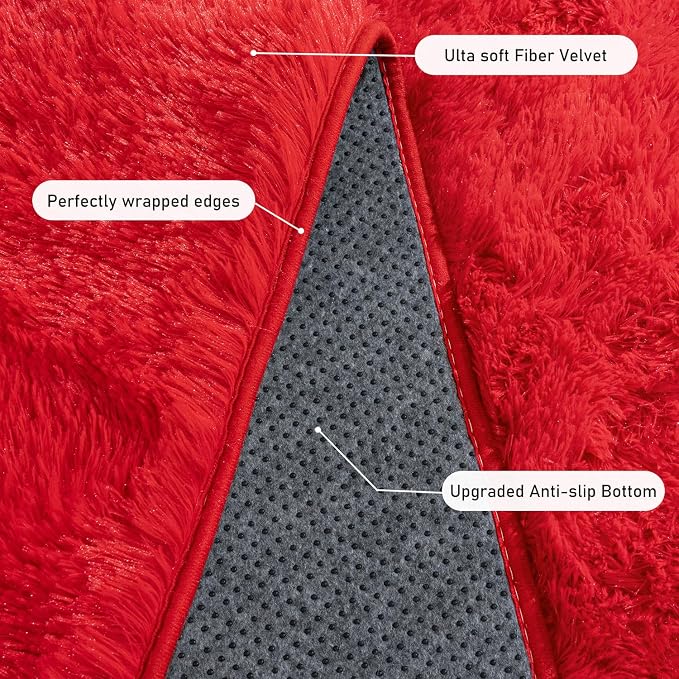 Rugs for Living Room 8x10, Soft Shaggy Modern Shag Area Rug for Bedroom - Image 5