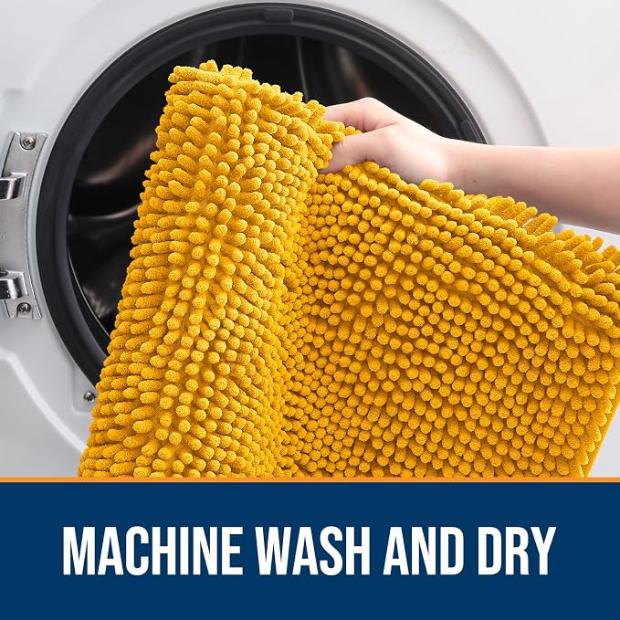 OLANLY Dog Door Mat for Muddy Paws 35x24, Absorbs Moisture and Dirt, Absorbent - Image 5