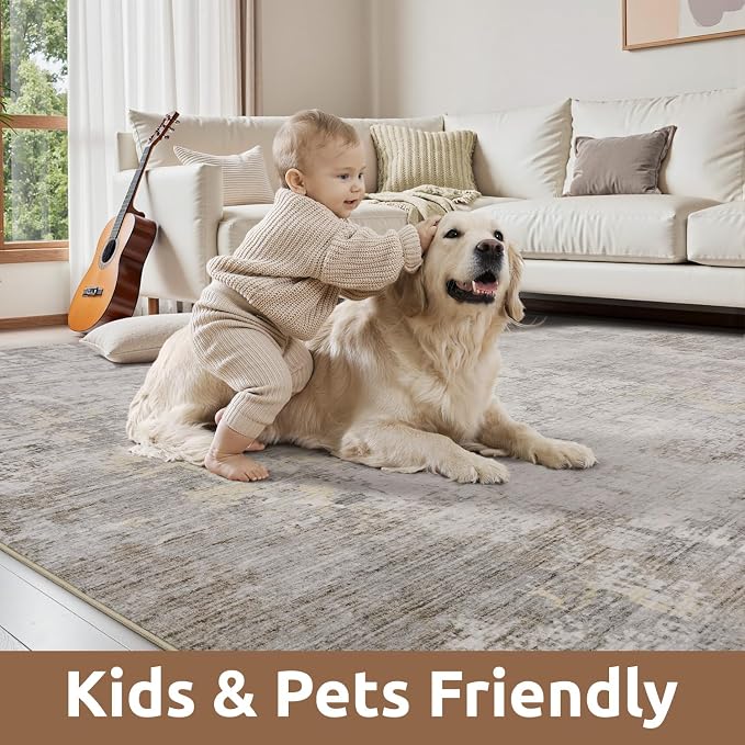 2 x 3 Small Area Rug Indoor Entryway Rug Machine Washable Non Slip Low Pile - Image 5