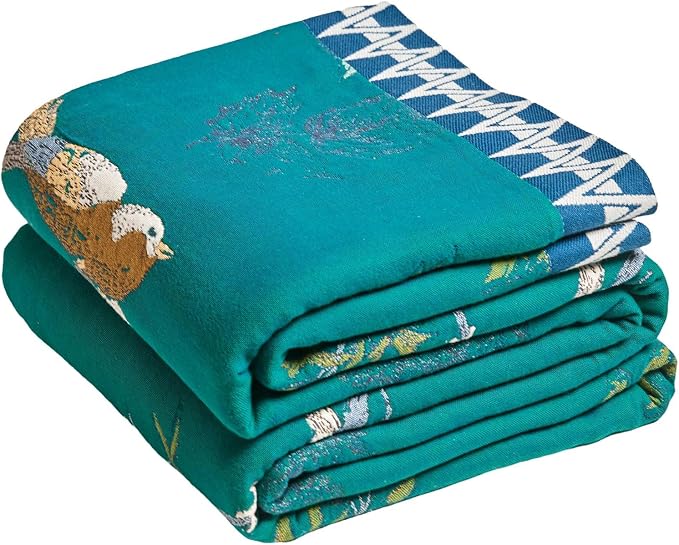 MSGKV The Boho Layer: 60"x80" Cotton Throw Blanket – Full Size by MSGKVHomeTextiles