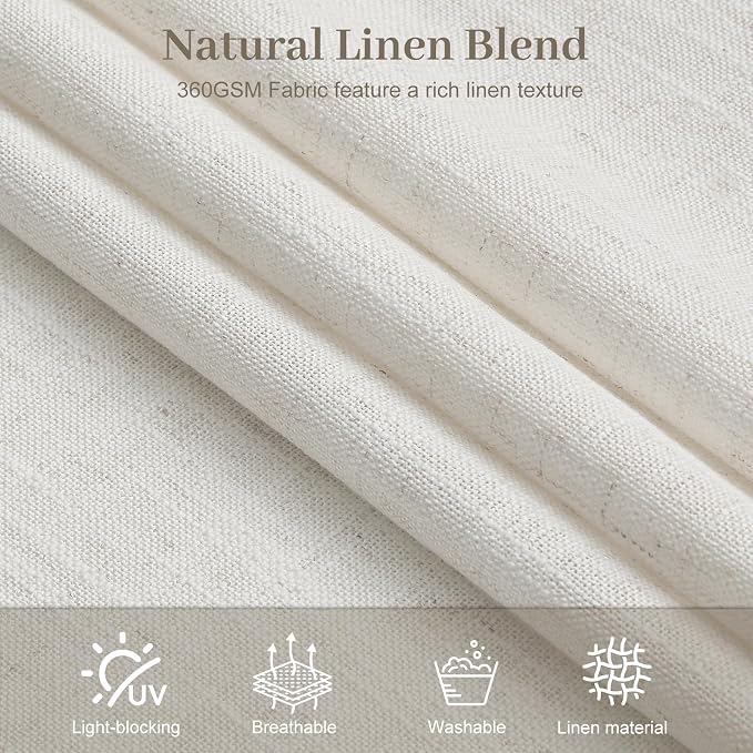 IVAPUPU Pinch Pleated Curtains 102 Inch Long - Image 8