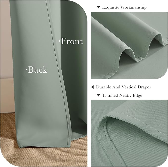 Pony Dance Short Gray Blackout Curtains - Image 6