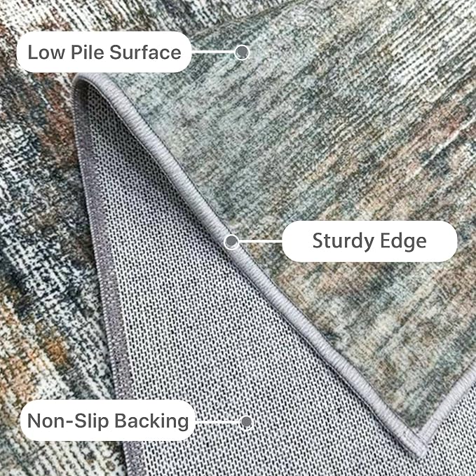 BEIMO Area Rugs 6x9 for Living Room Bedroom, Modern Abstract Machine Washable - Image 7