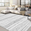 Nakagishi Area Rug Living Room Rugs: 5x7 Machine Washable Boho Large Neutral by NakagishiAreaRug