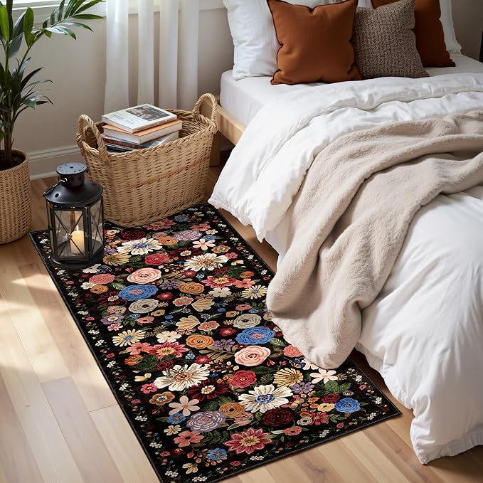 2x4 Entryway Runner Rugs, Non Slip Washable Rugs by WelcometoBabovid