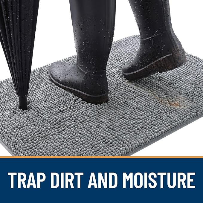 OLANLY Dog Door Mat for Muddy Paws 30x20, Absorbs Moisture and Dirt, Absorbent - Image 2