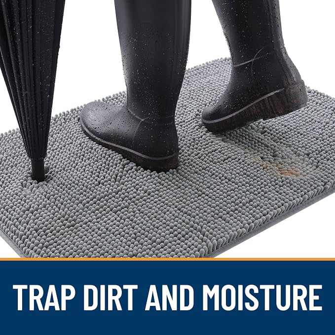 OLANLY Dog Door Mat for Muddy Paws 47x20, Absorbs Moisture and Dirt, Absorbent - Image 2