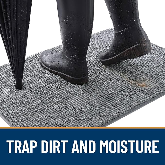 OLANLY Dog Door Mat for Muddy Paws 54x32, Absorbs Moisture and Dirt, Absorbent - Image 2