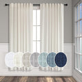 Pitalk Cream Sheer Curtains 68 Inch Length 2 Panel Set by Pitalk