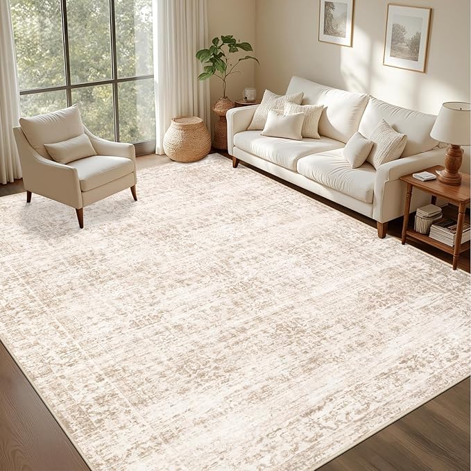 5x7 Area Rugs Living Room Rug: Washable Vintage Boho Rug No Slip Stain by EXPEDIX