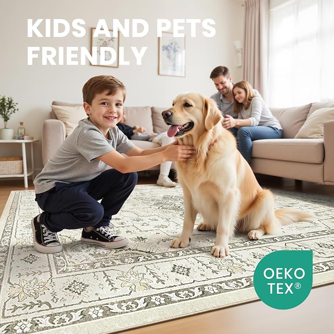zesthome 5x7 Area Rugs, Machine Washable Rugs - Image 7