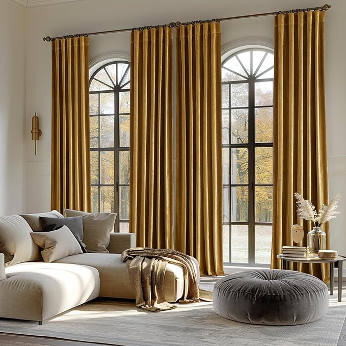 MIULEE Velvet Curtains 66 Inch Wide - Image 7