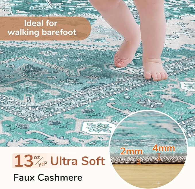 OPPODREAM Soft 10x14 Area Rugs, Washable Rugs 10x14 - Image 2
