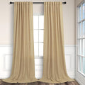Tan Beige Curtains 96 Inches Long by Pitalk