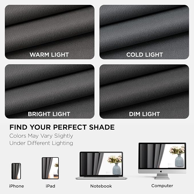 Joydeco Blackout Curtains 63 Inch Length 2 Panels Set, Thermal Insulated Long - Image 7