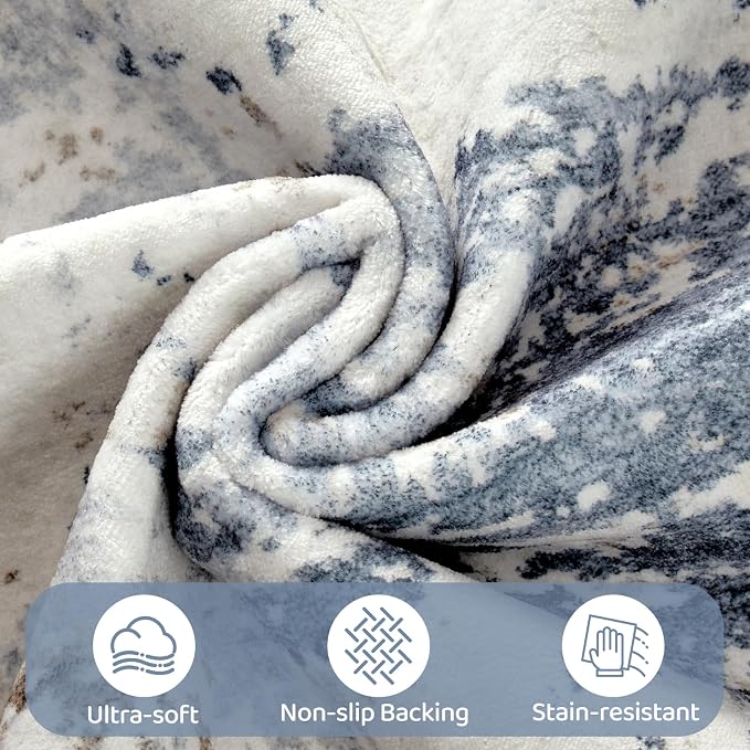 UERMEI 6x9 Area Rug Living Room Rugs Thickened - Image 6