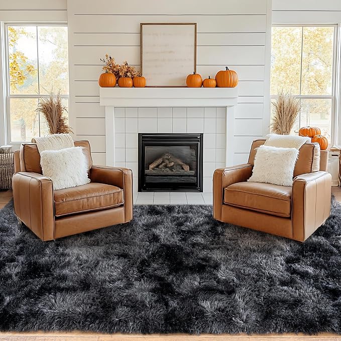 Pionblank Large Area Rug for Living Room 10x14, Fuzzy Modern Shag Rug, Fluffy - Image 3