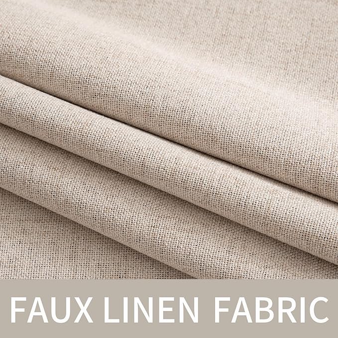 MIULEE 100% Blackout Polyester Textured Curtains - Image 5