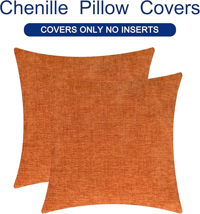 CaliTime Fall Throw Pillow Covers Decorative 22 X 22 Inches Pack of 2 Cozy - Image 6