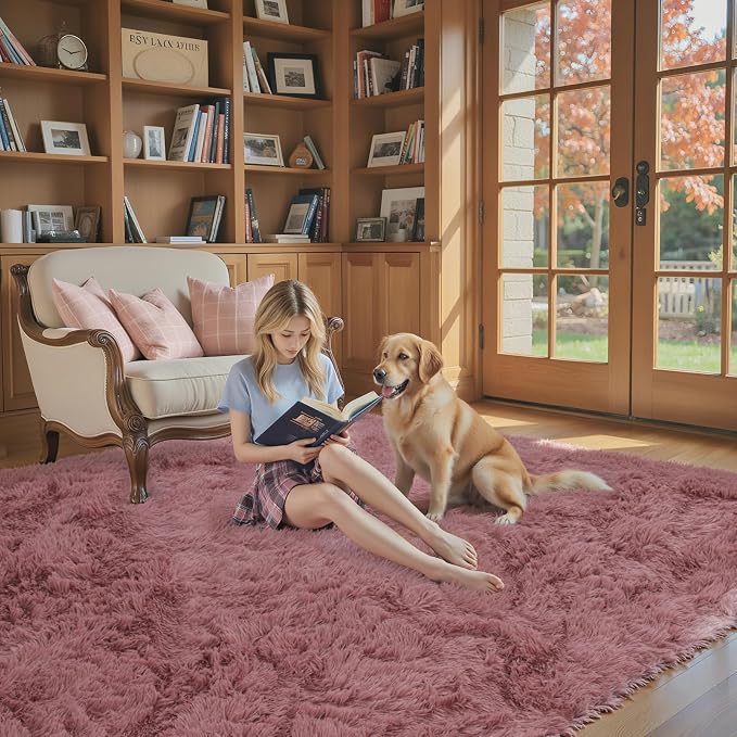 8x10 Area Rugs for Living Room Bedroom, Large Area Rug Shaggy Carpet Soft Plush - Image 3