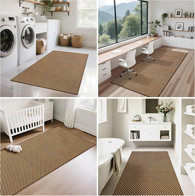 YDKGL 2x5 ft Hallway Runner Rug Boho Woven Washable Kitchen Runner Rugs Mat Non - Image 8