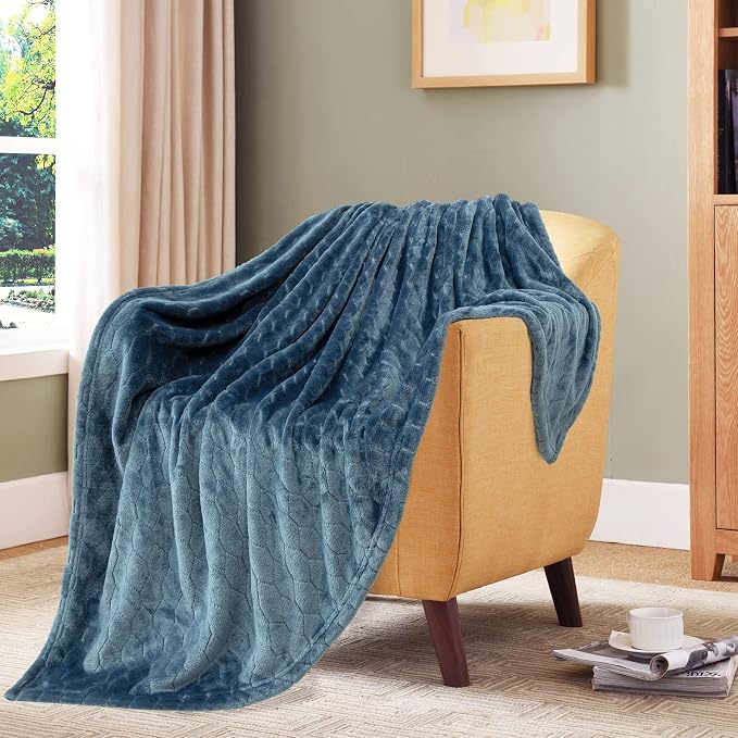 TOONOW Fleece Blanket Super Soft Plush Throw Blanket Twin Size 60" x 80" - Image 6