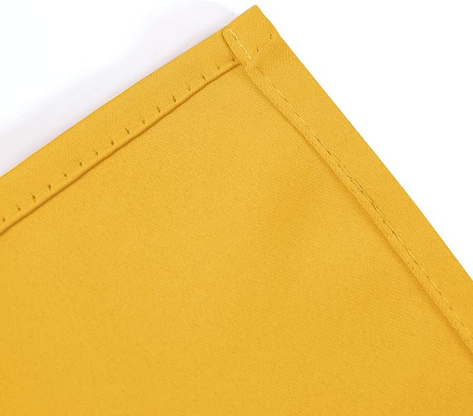 LEMOMO Yellow Blackout Curtains/52 x 108 Inch/Set of 2 Panels Thermal Insulated - Image 8