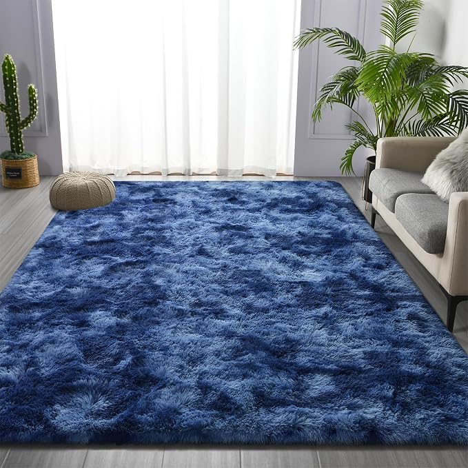 Deerhoo Large Shag Area Rugs 8 x 10, Plush Fuzzy Rugs - Image 2