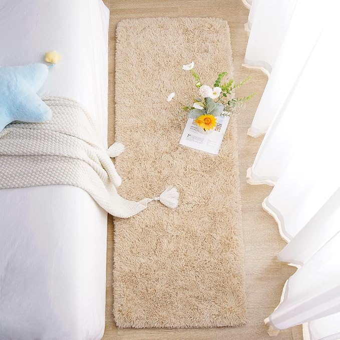 Chicrug Soft Runner Rugs for Bedroom Living Room Plush Fluffy Rug 3x8 Feet - Image 5