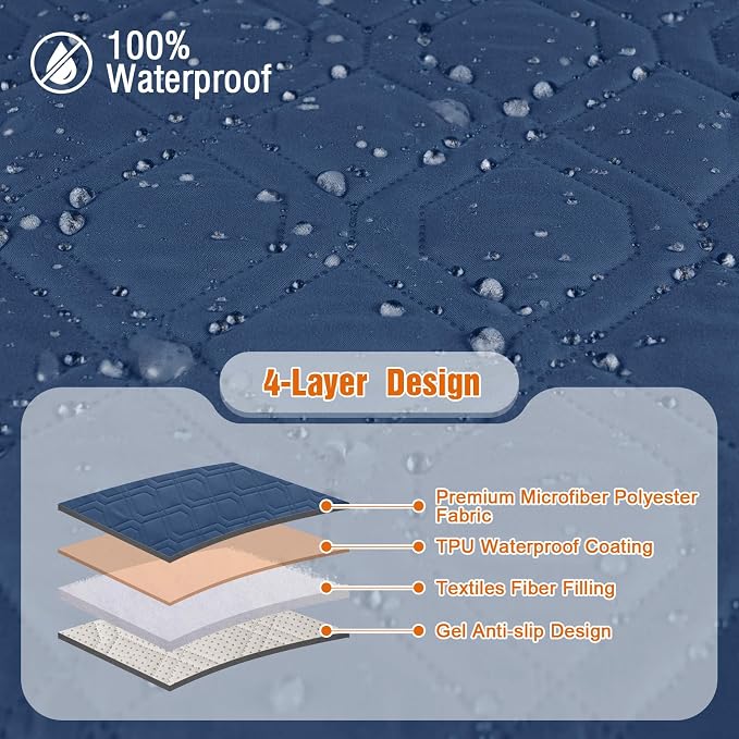 VANSOFY Waterproof Recliner Couch Covers, Sofa Covers 1-Piece Washable - Image 7