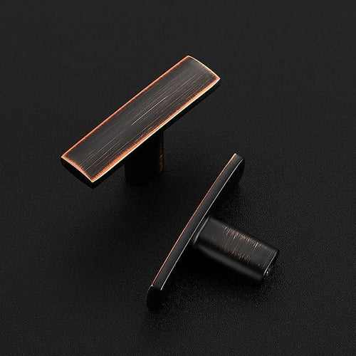 15 Pack Cabinet Handles Single Hole - Curved Cabinet Knobs Oil Rubbed Bronze Drawer Pulls for Kitchen Cupboard Solid Pulls for Dresser Drawer Arch Hardware