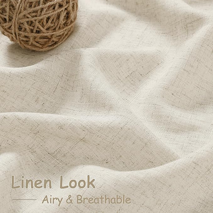 Nanspring Vanilla Linen Curtains - Image 4