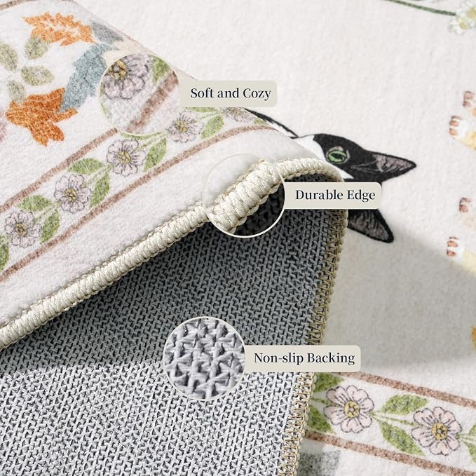 2x6 Washable Kitchen Runner Rug - Image 6