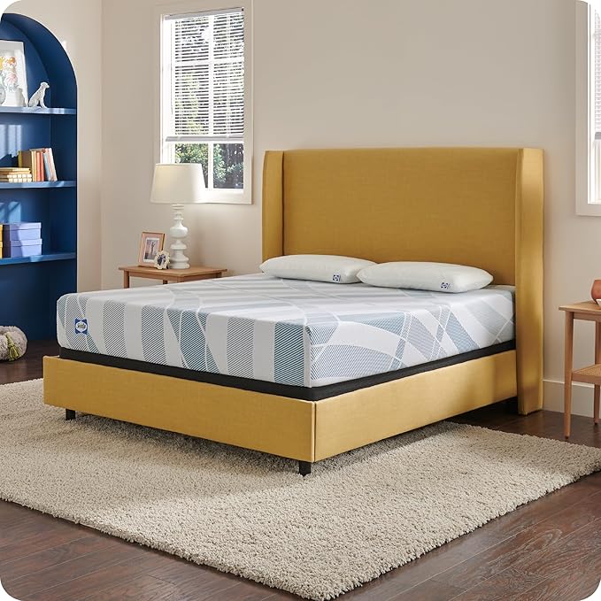 Sealy Dreamlife 10” Hybrid Mattress-in-a-Box, Queen, SealyComfort Gel Memory Foam, SealyResponsive Encased Coils, Surface-Guard Technology