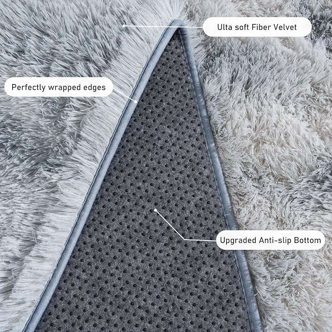 Rugs for Living Room 5x7, Soft Shaggy Modern Shag Area Rug for Bedroom - Image 5