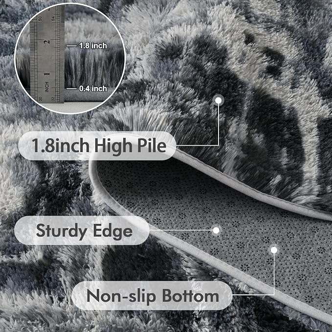 9x12 Ft Extra Large Shag Rugs for Living Room, Ultra Soft Fluffy Furry Area - Image 4
