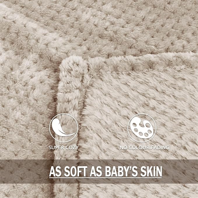 Exclusivo Mezcla Fleece Bed Blanket Queen Size, Super Soft and Warm Blankets - Image 8