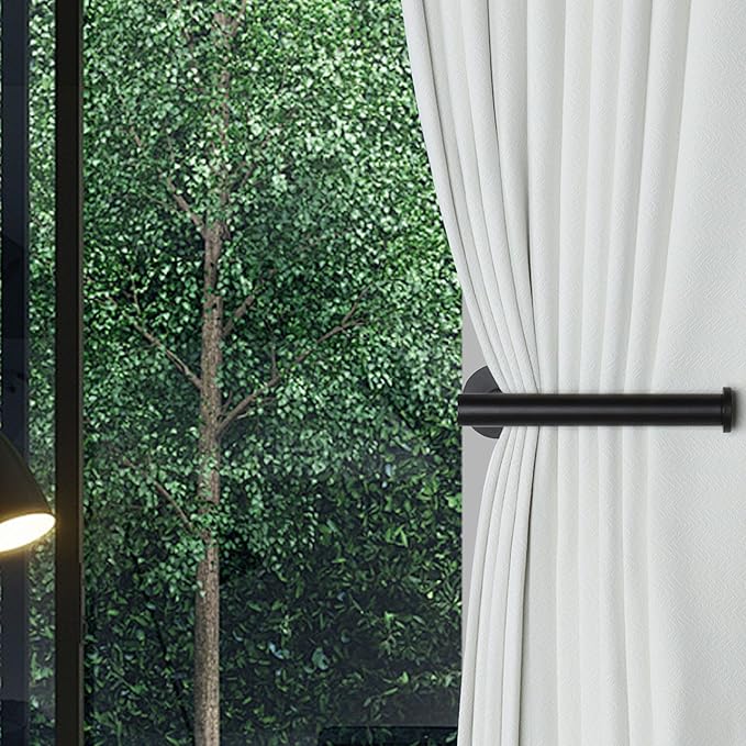 Groleca 2 Pack Adhesive Curtain Holdbacks Curtain Tie Backs Curtain Holdbacks - Image 4
