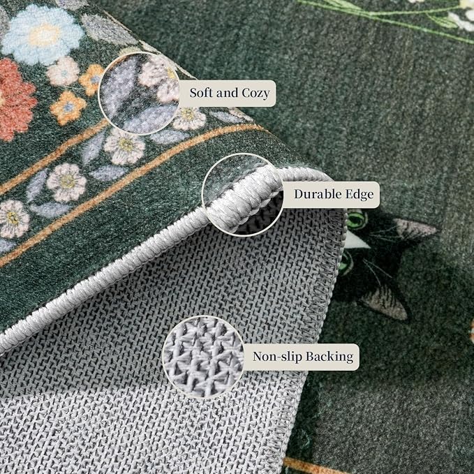 2x5 Washable Kitchen Runner Rug - Image 3